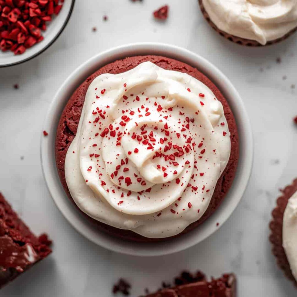 Red Velvet Brownies Cream Cheese Frosting