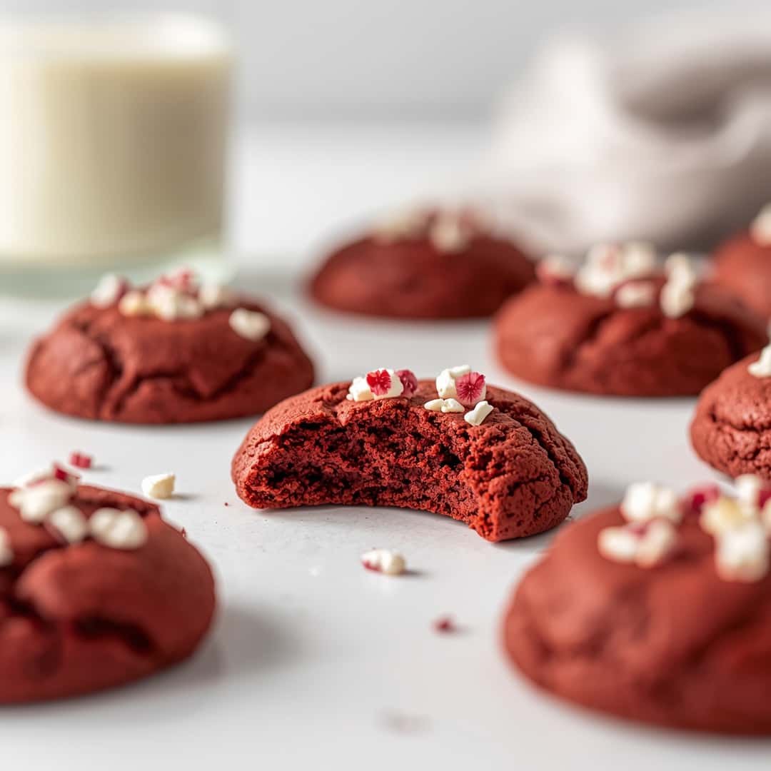 Red Velvet Cake Mix Cookies