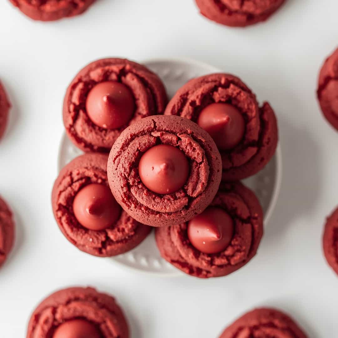 Red Velvet Cake Mix Kiss Cookies 2 Red Velvet Cake Mix Kiss Cookies