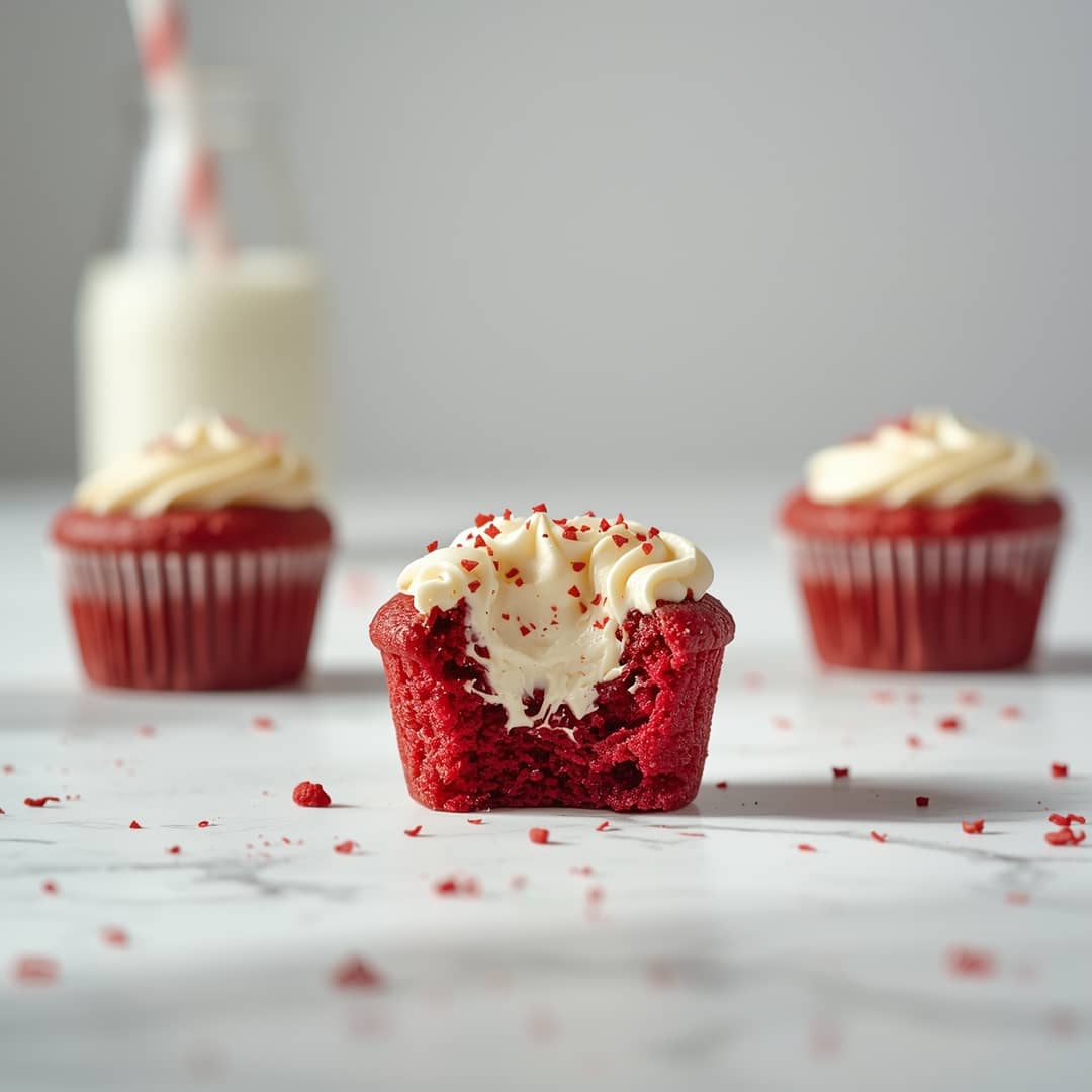 Red Velvet Cream Cheese Muffins