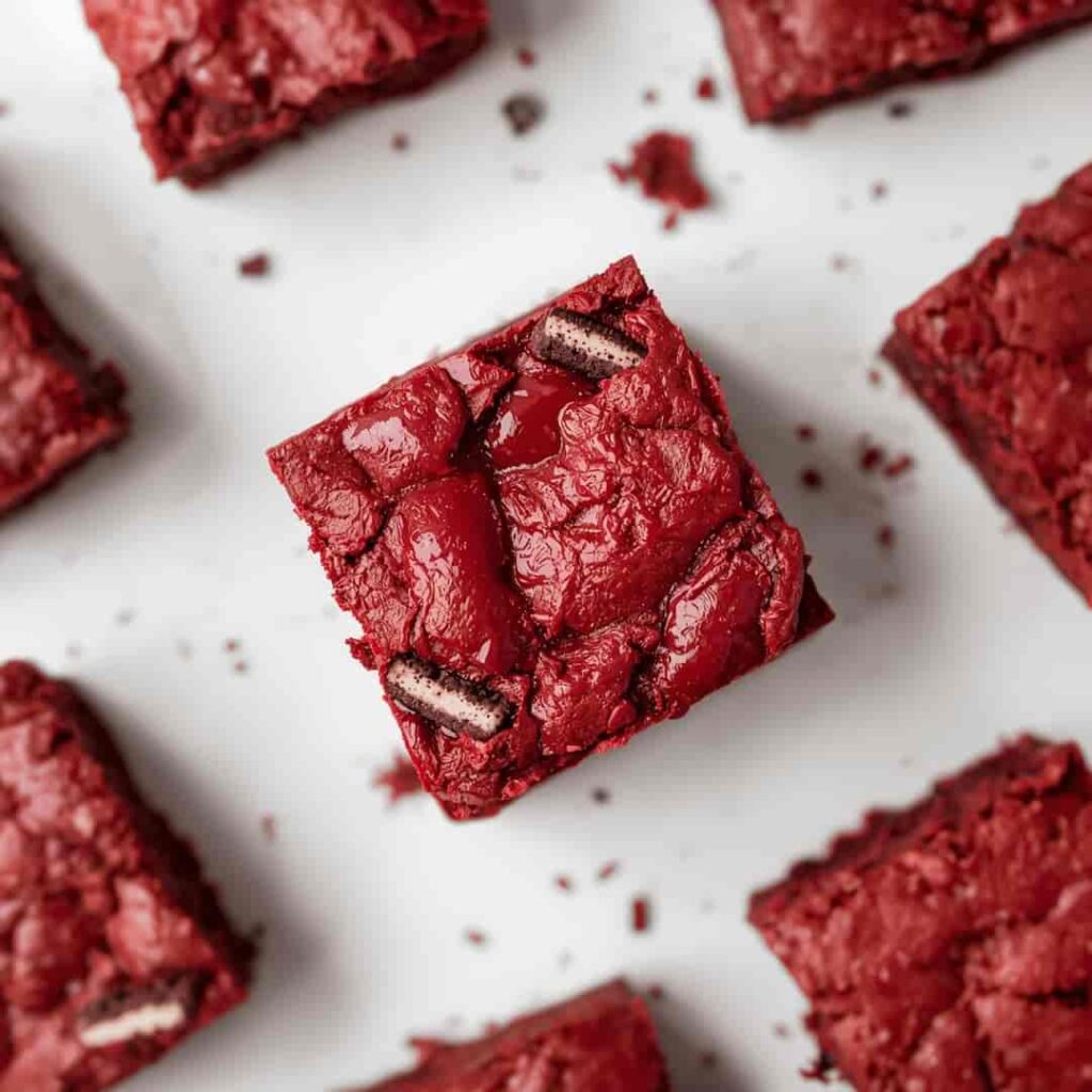 Red Velvet Oreo Truffle Brownies