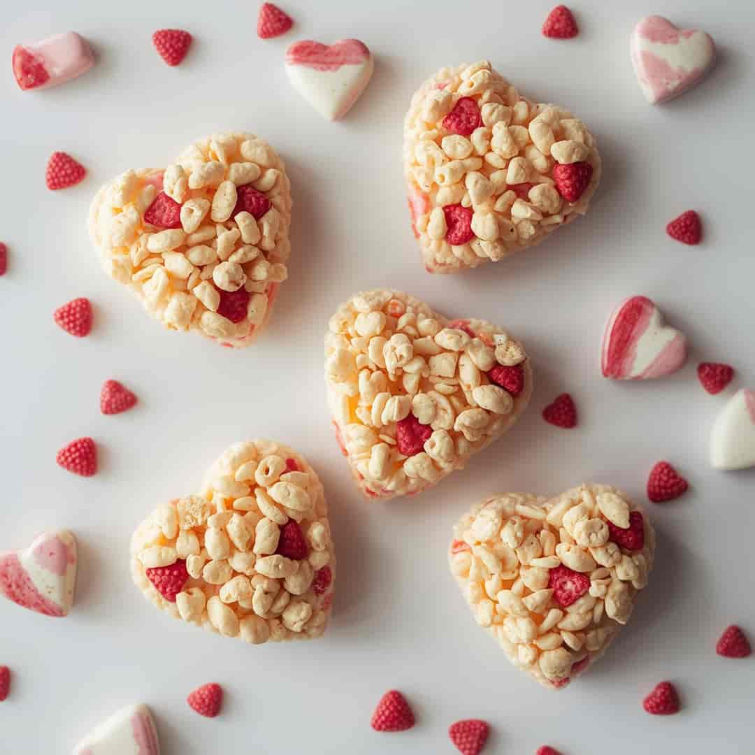 Rice Krispie Valentine Hearts