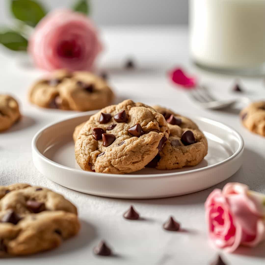 Rose Chocolate Chip Cookies 2 Rose Chocolate Chip Cookies