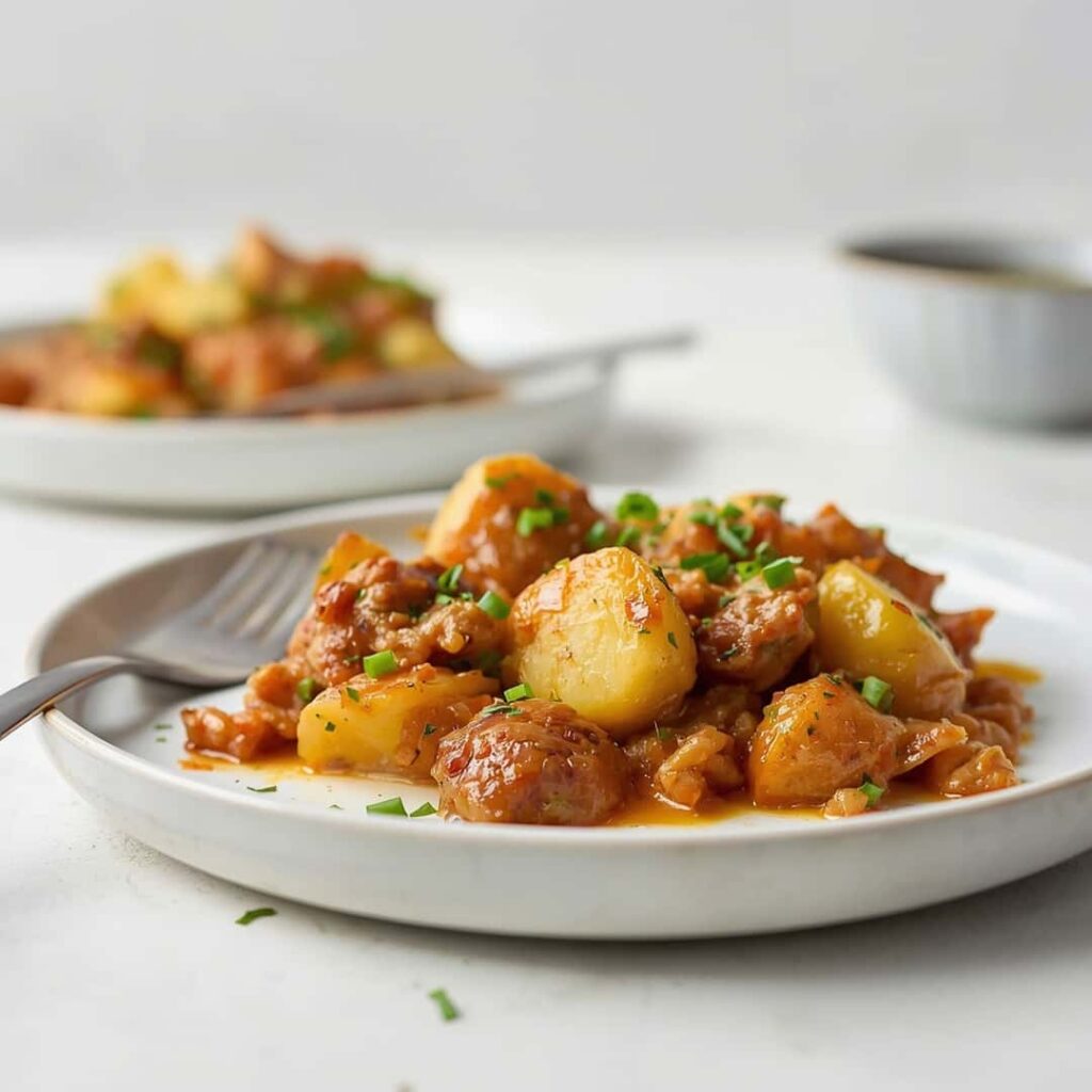 Slow Cooker Sausage and Potato Casserole