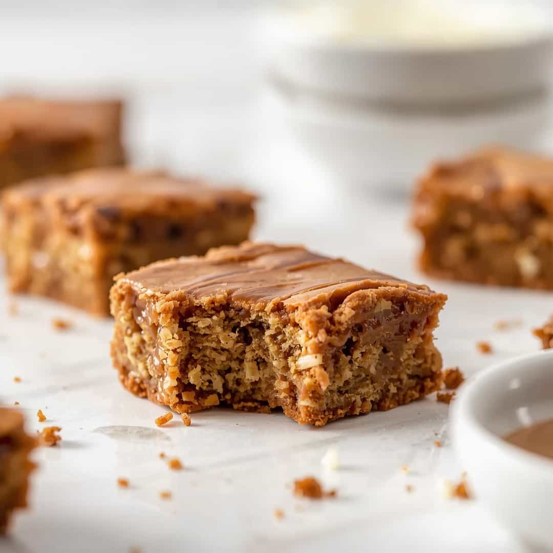 Soft Gooey Protein Blondies