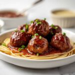 Sticky BBQ Slow Cooker Meatballs