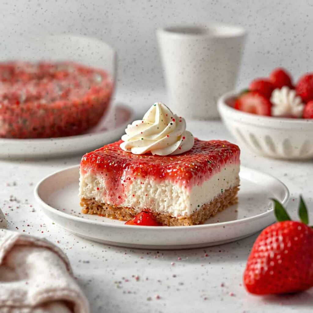 Strawberry Cheesecake Dump Cake
