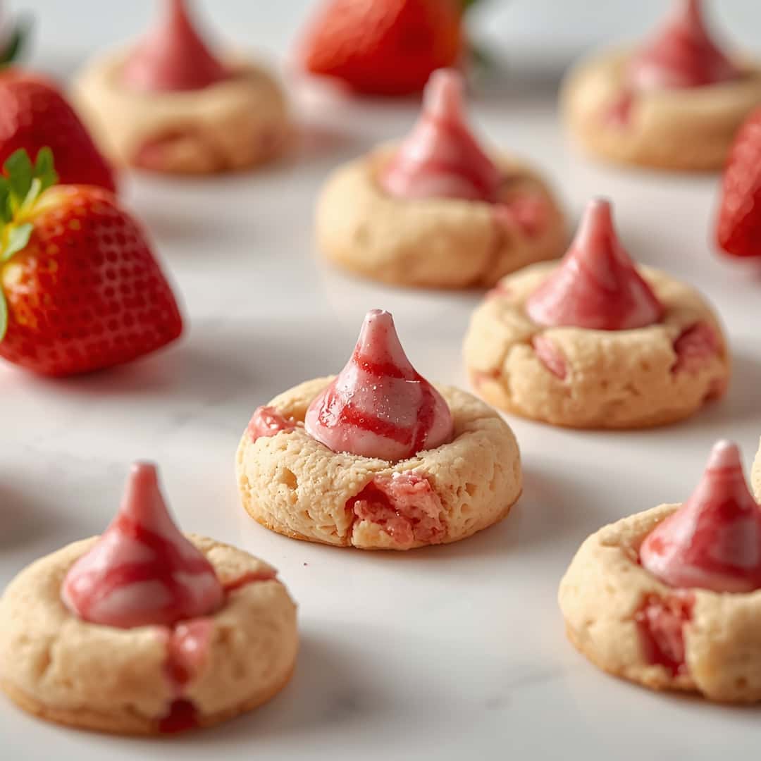 Strawberry Kiss Cookies