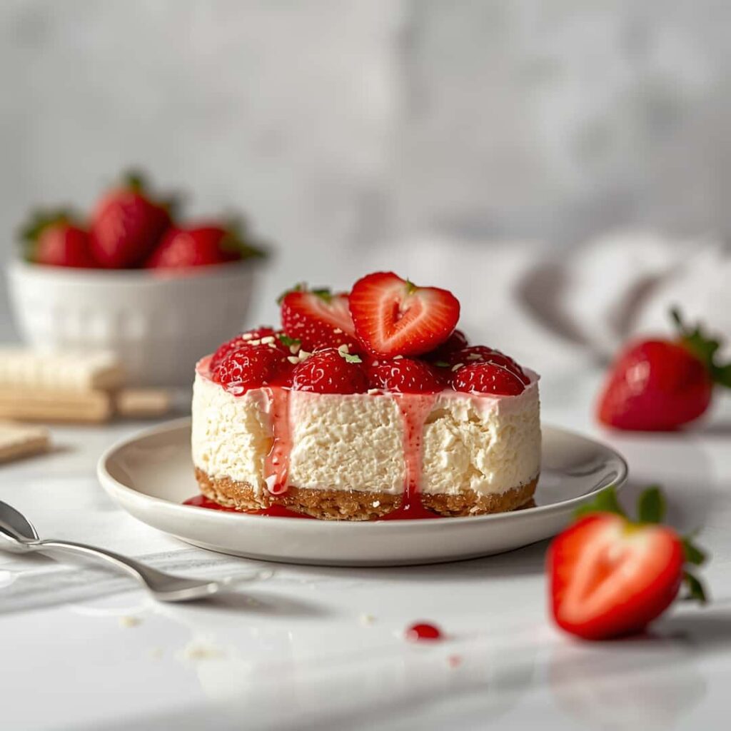 Strawberry Shortcake Cheesecake