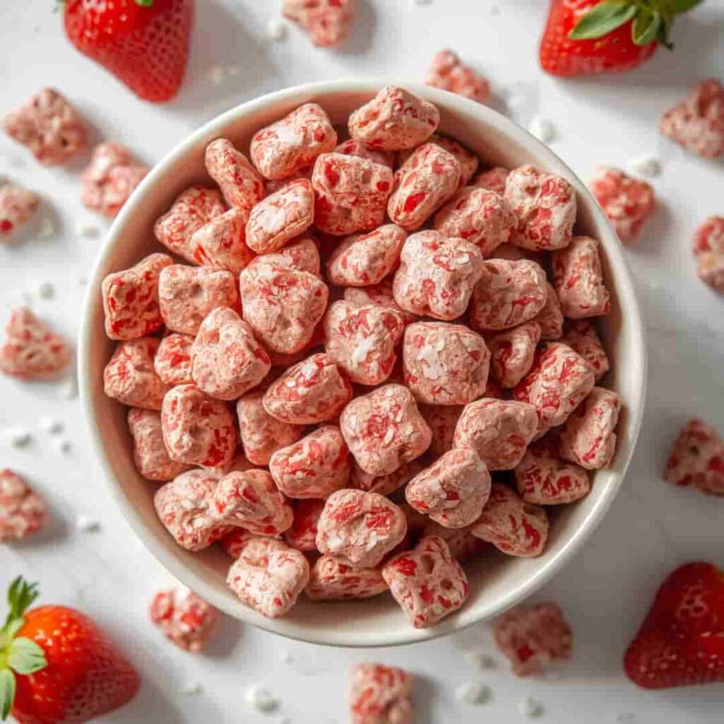 Strawberry Valentine's Chex Mix