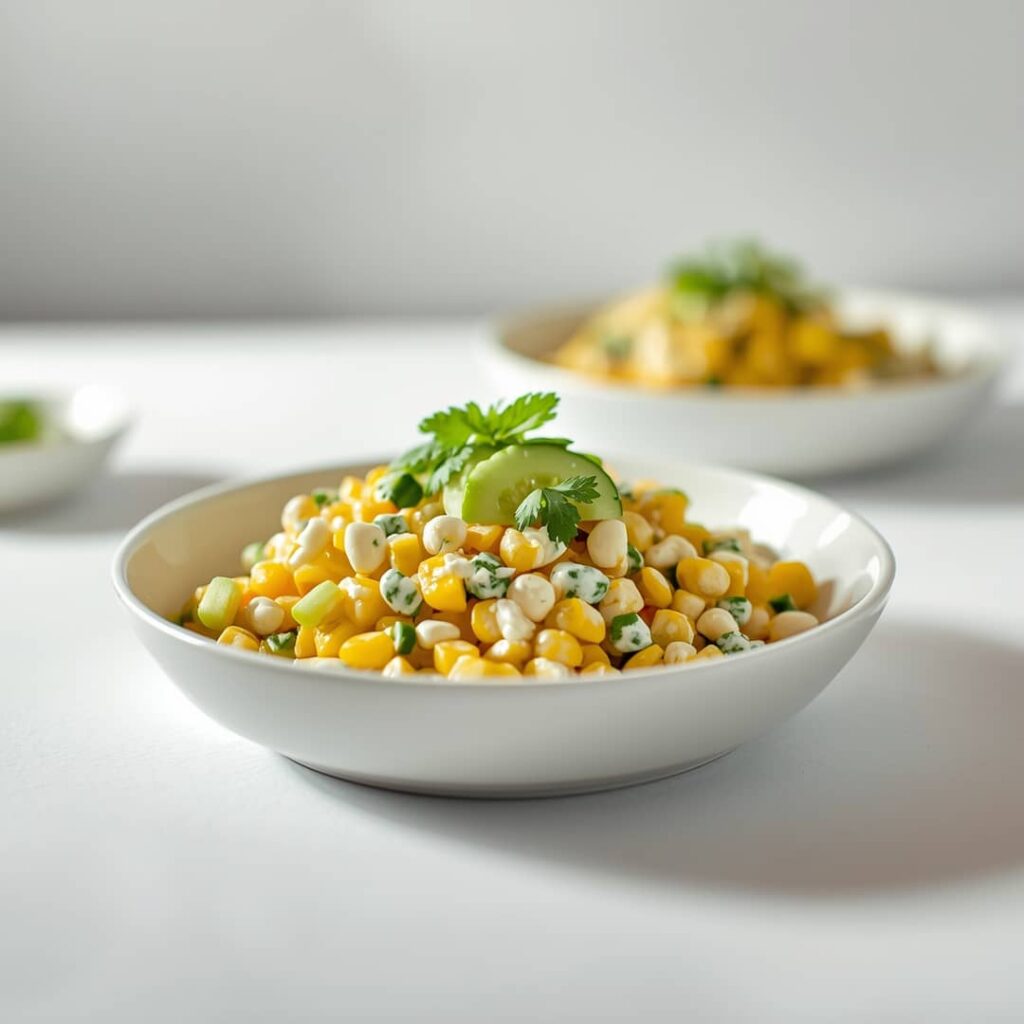 Street Corn Creamy Cucumber Salad