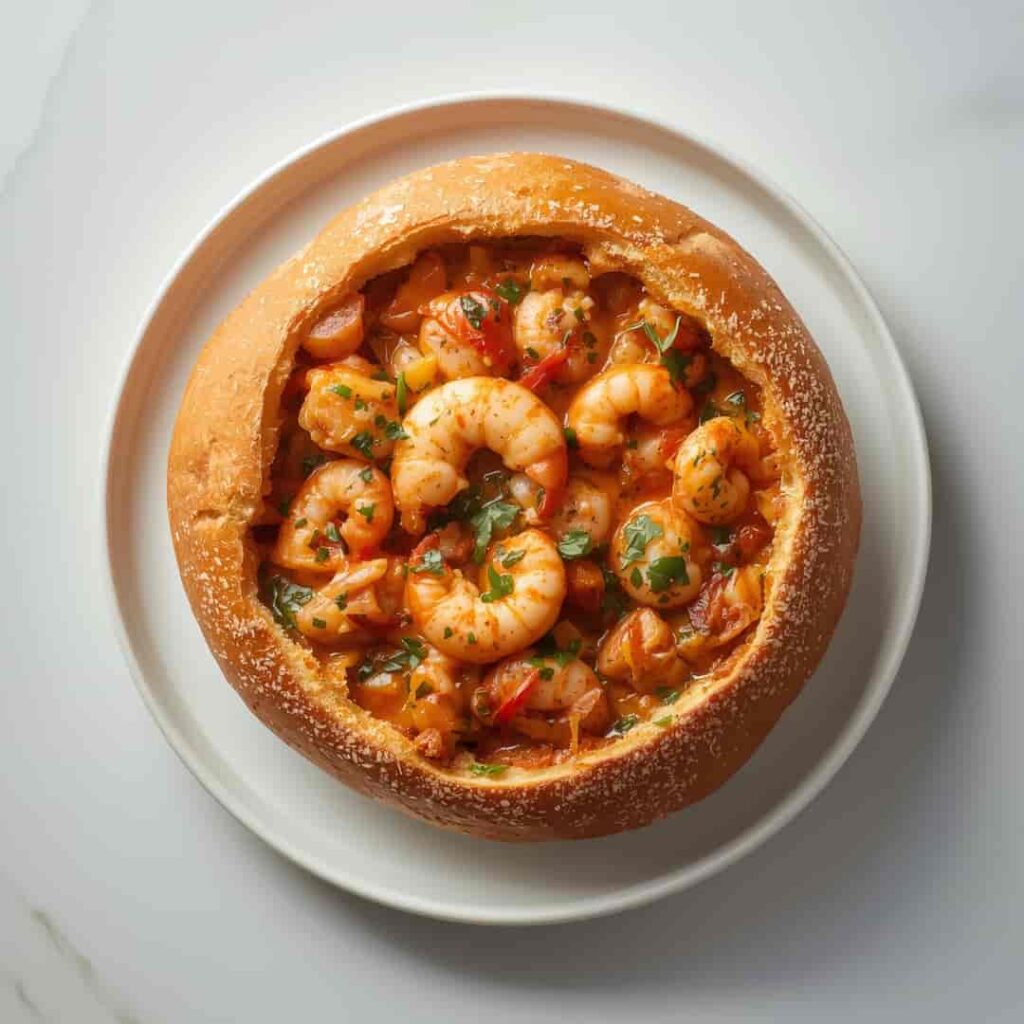 Stuffed Seafood Bread Bowl Recipe