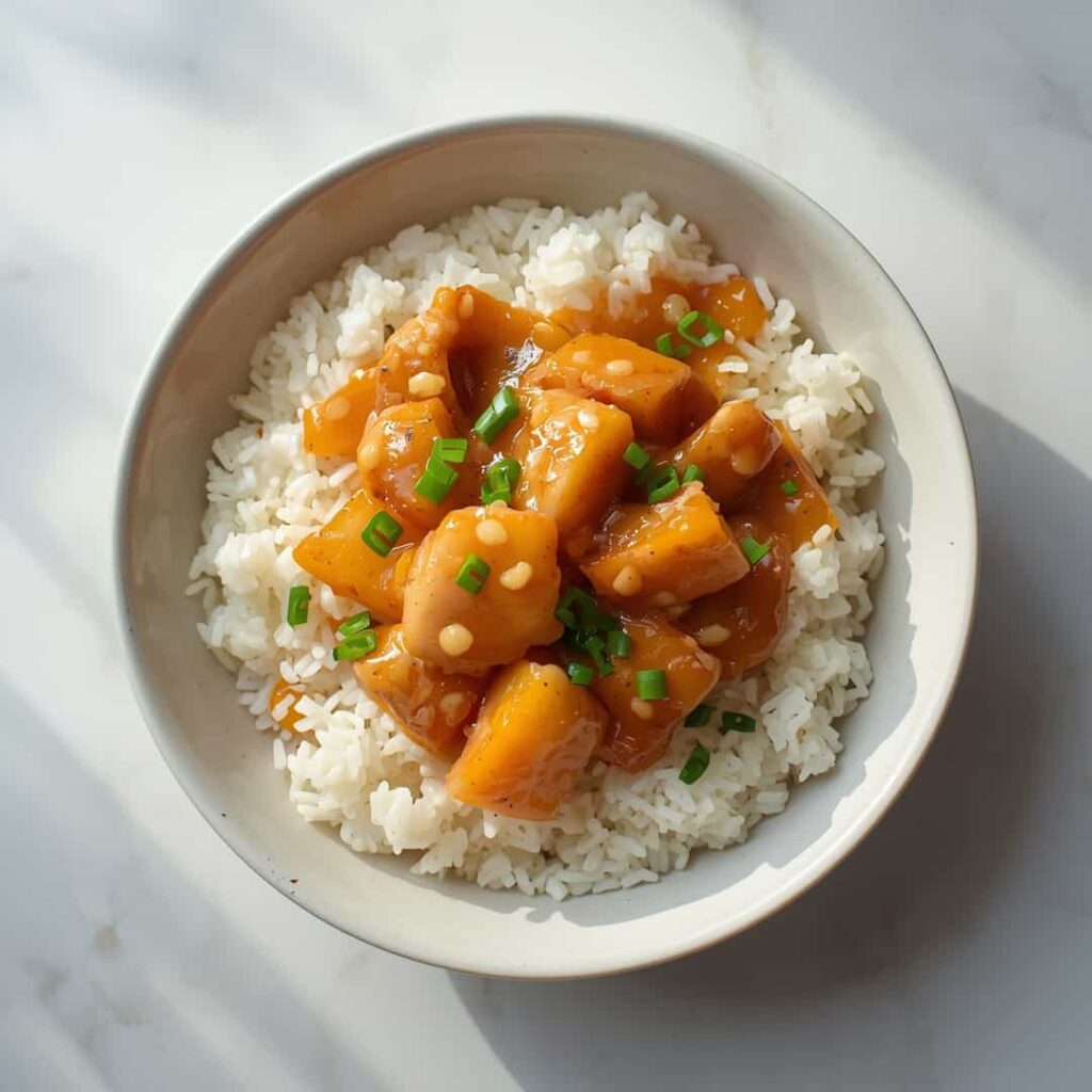 Sweet Savory Pineapple Chicken Rice