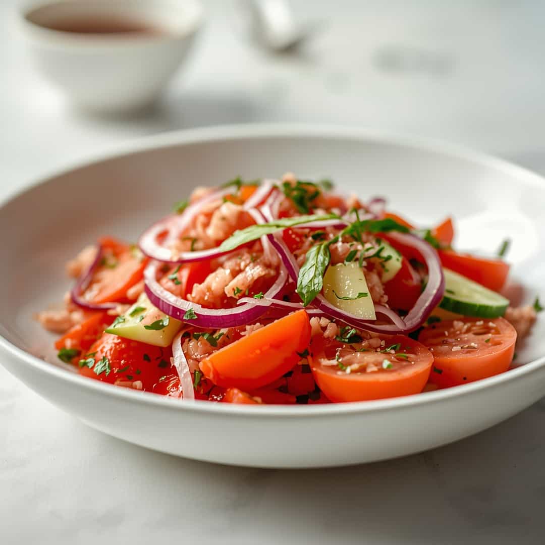 Tomato Cucumber Onion Salad