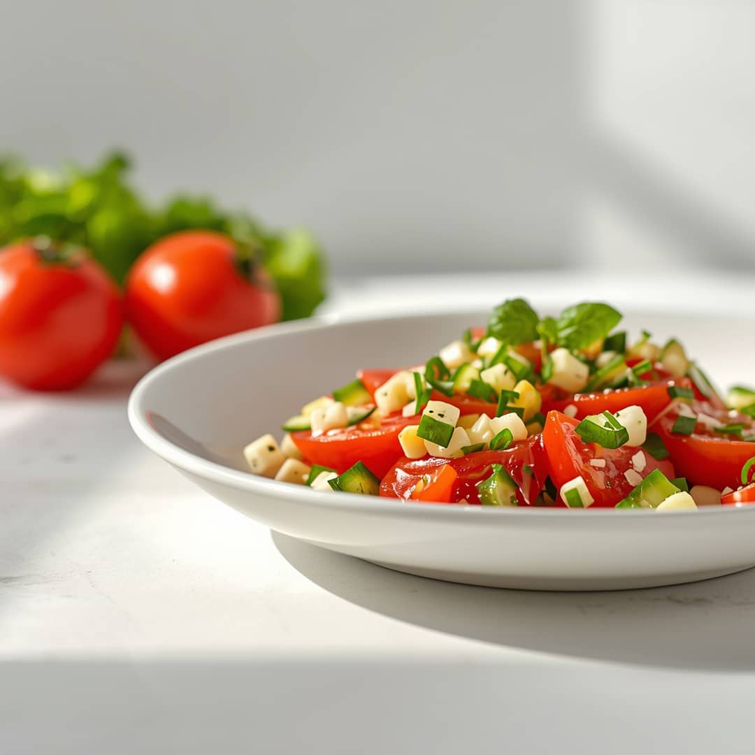 Tomato Cucumber Salad 2 Tomato Cucumber Salad