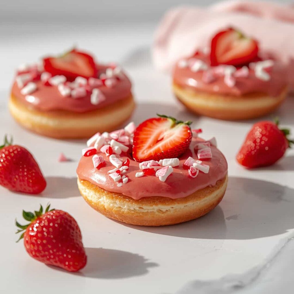 Valentine's Day Strawberry Donuts