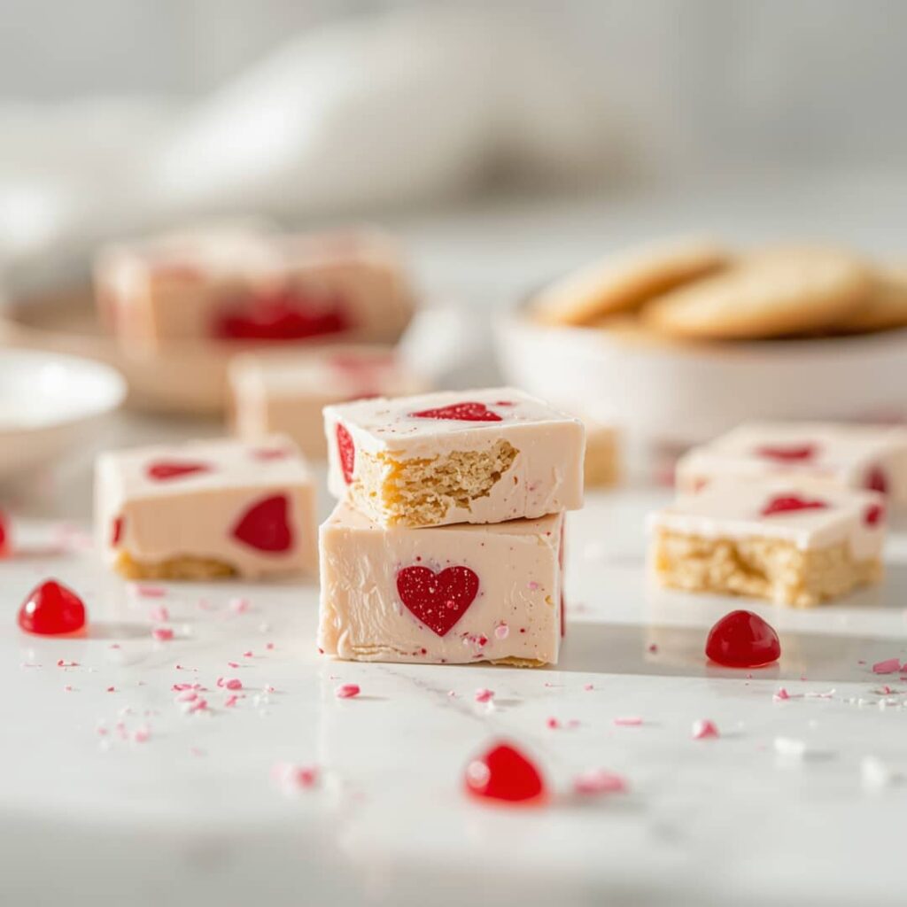 Valentine's Day Sugar Cookie Fudge