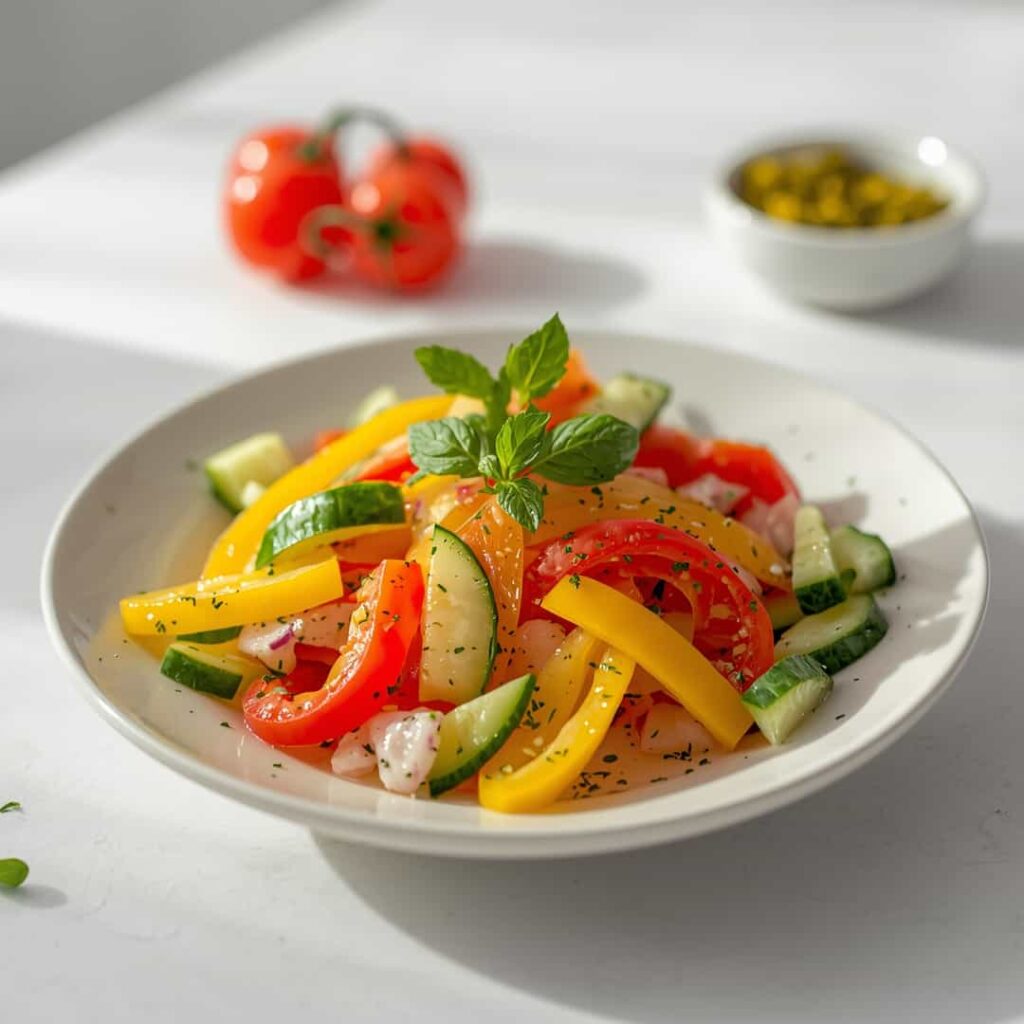 Viral Cucumber Sweet Pepper Salad