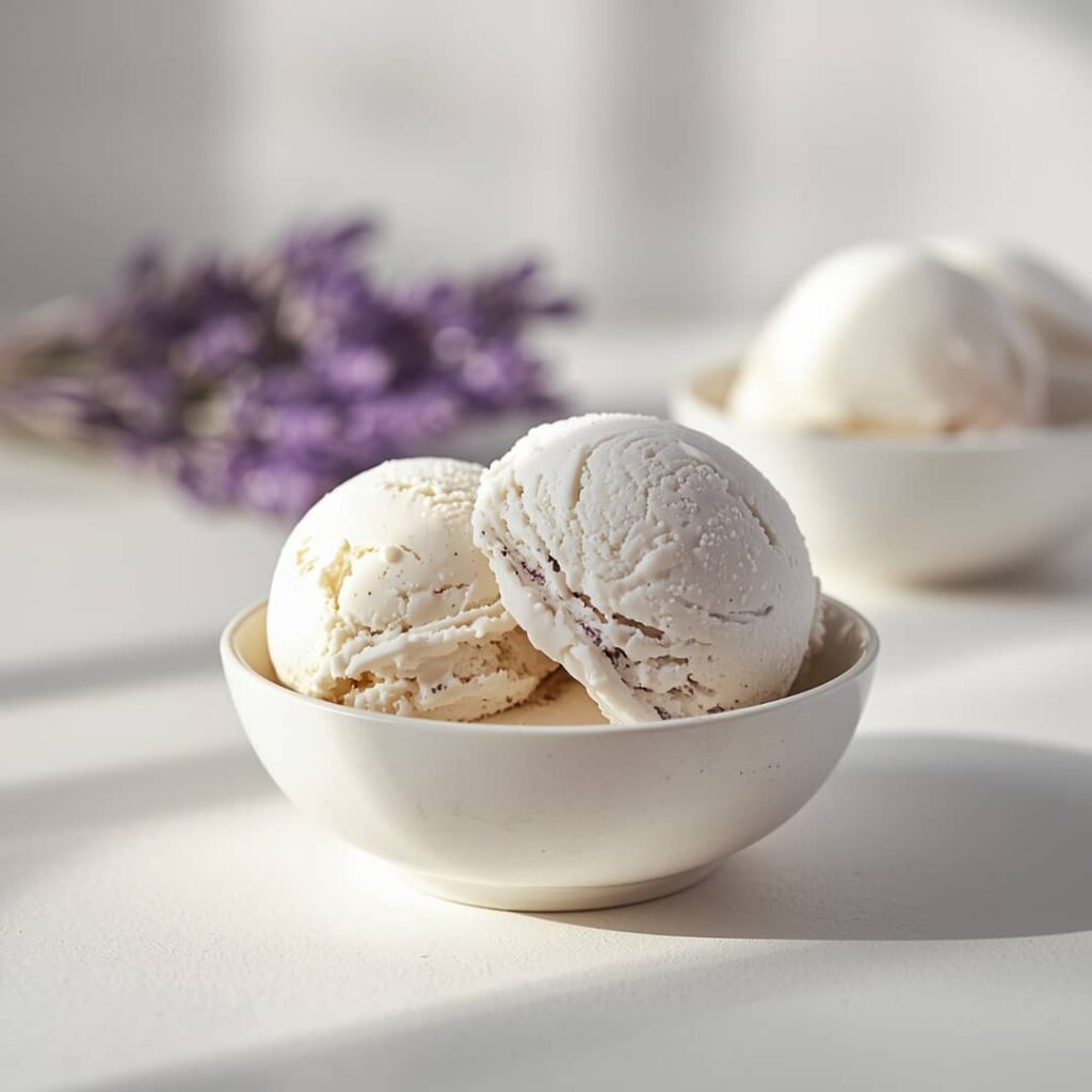 Aromatic Lavender Ice Cream