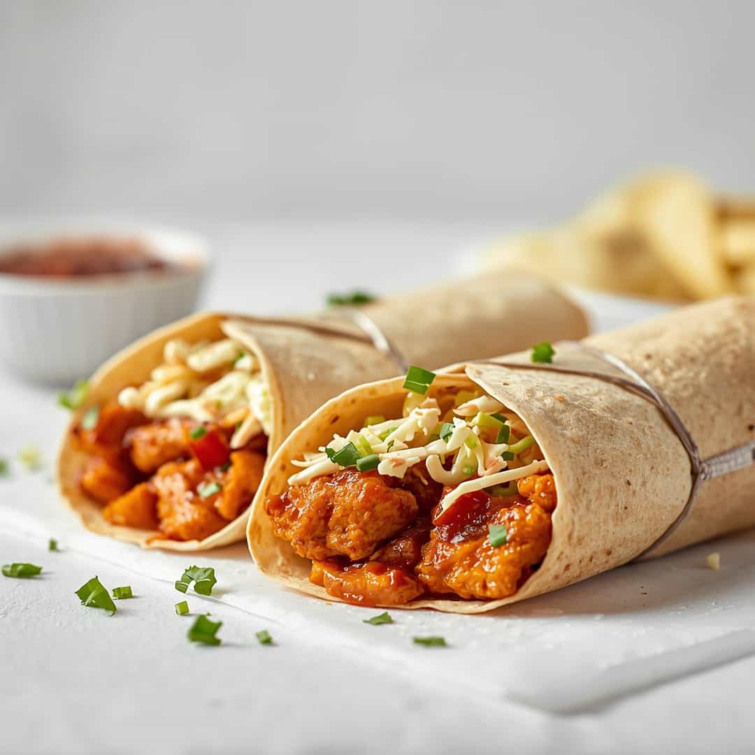 BBQ Chicken Coleslaw Wraps