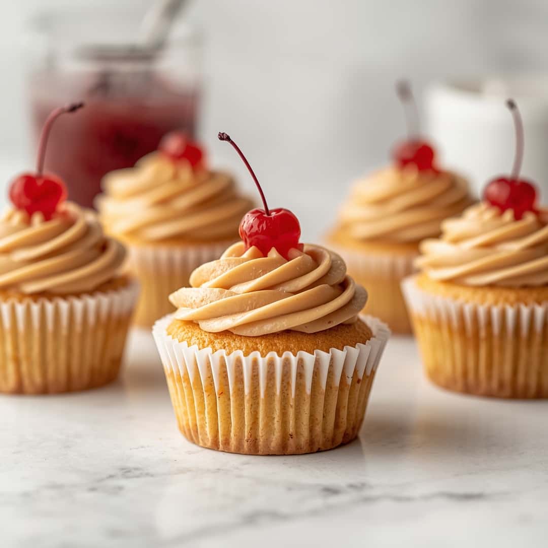 BEST Peanut Butter and Jelly Cupcakes