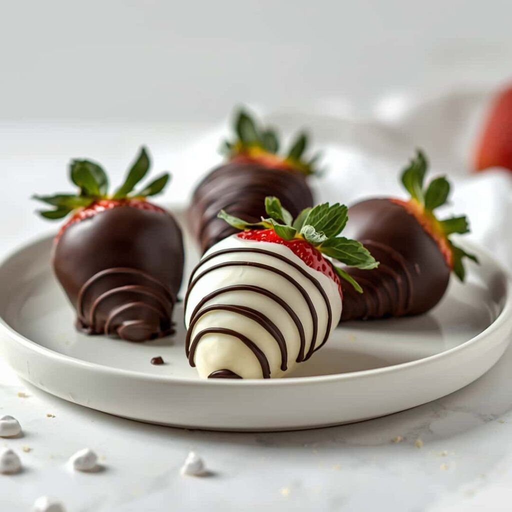 Black and White Chocolate Covered Strawberries