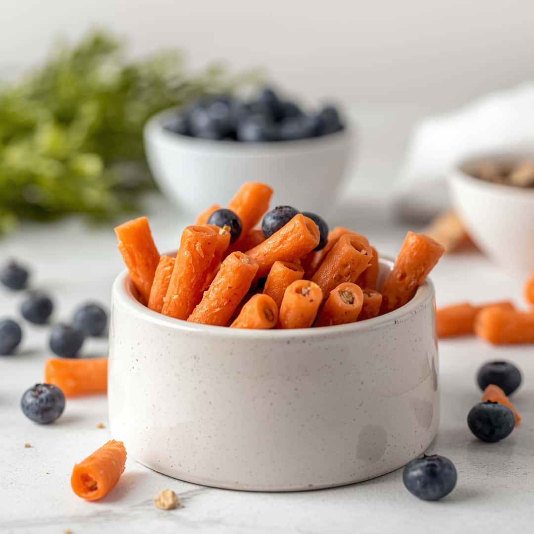 Blueberry Carrot Twists for Dogs