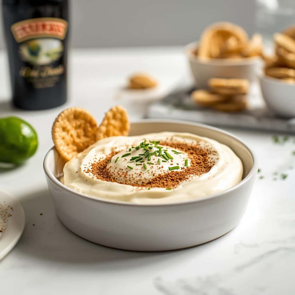 Boozy Baileys Irish Cream Dip