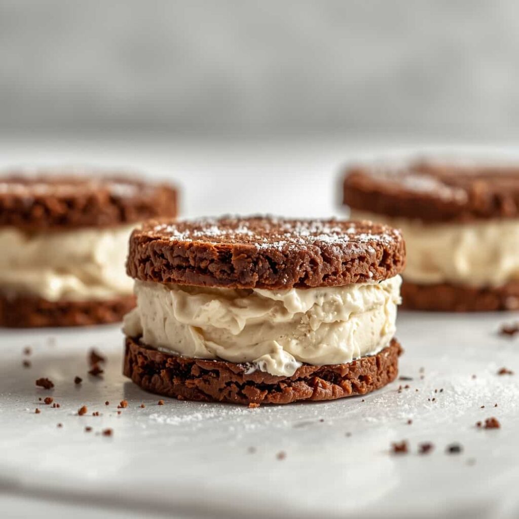 Brownie Ice Cream Sandwiches