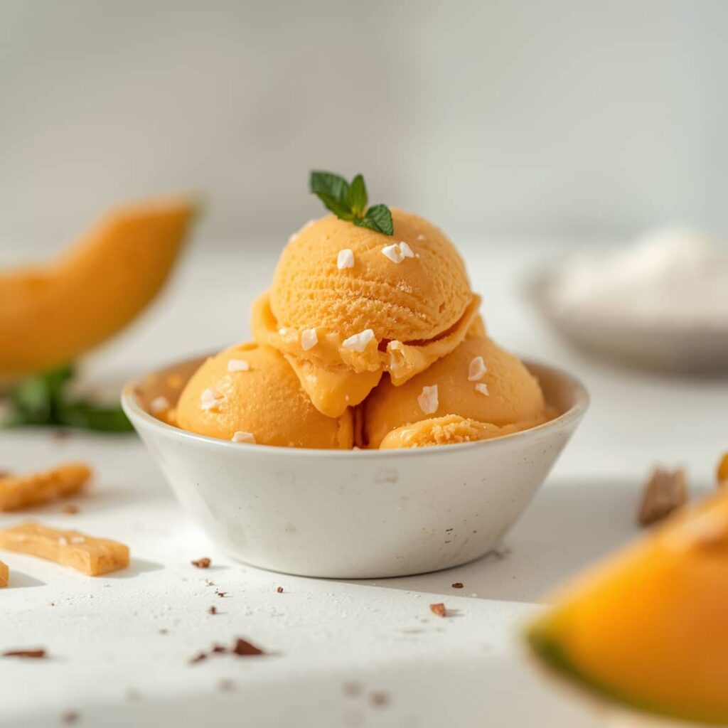 Cantaloupe Sea Salt Ice Cream