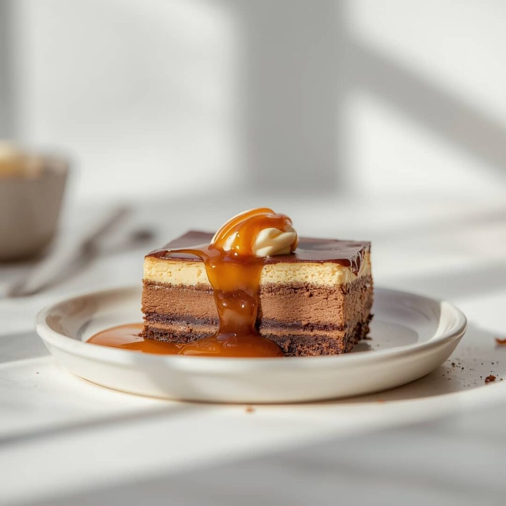 Caramel Brownie Cheesecake