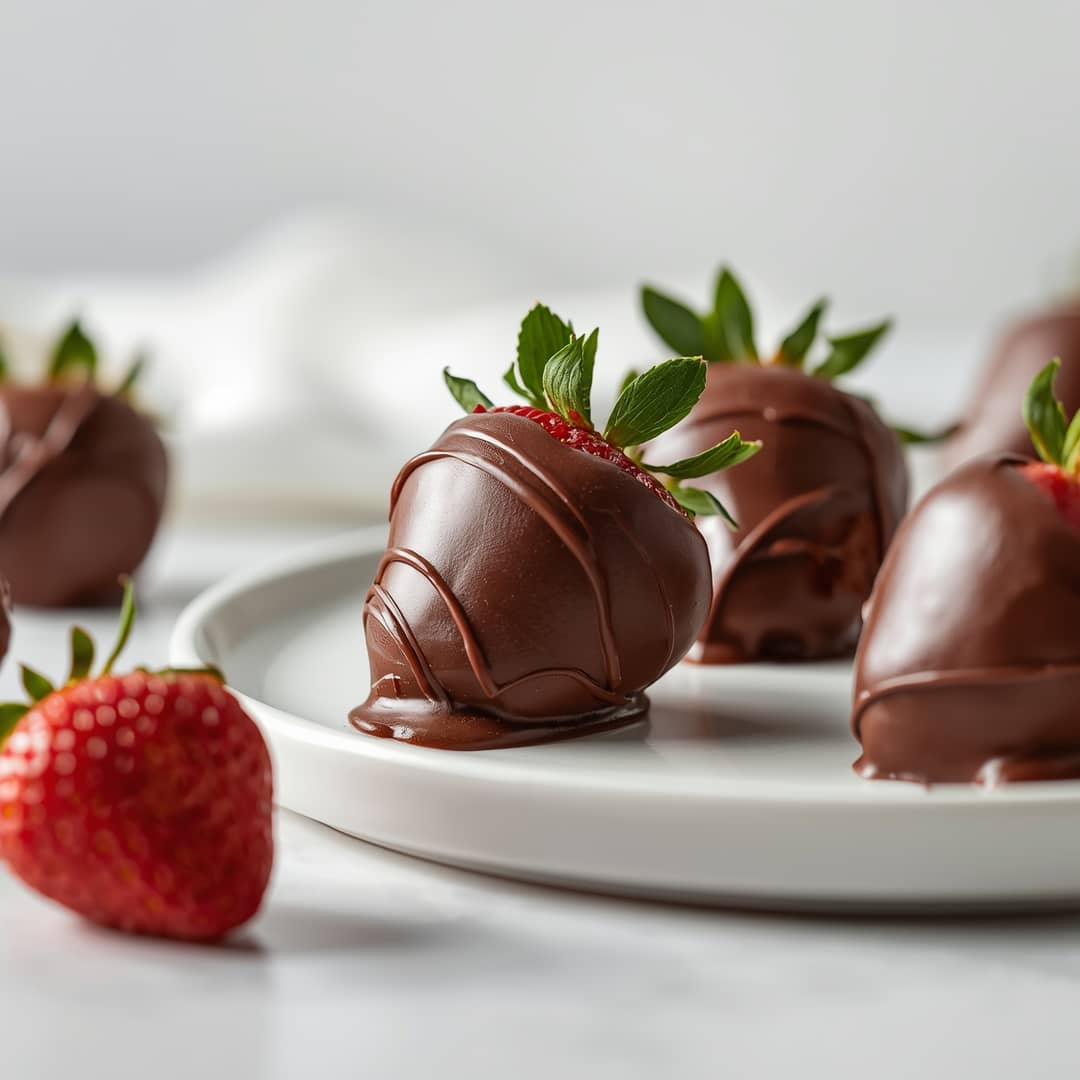 Chocolate Covered Cheesecake Strawberries