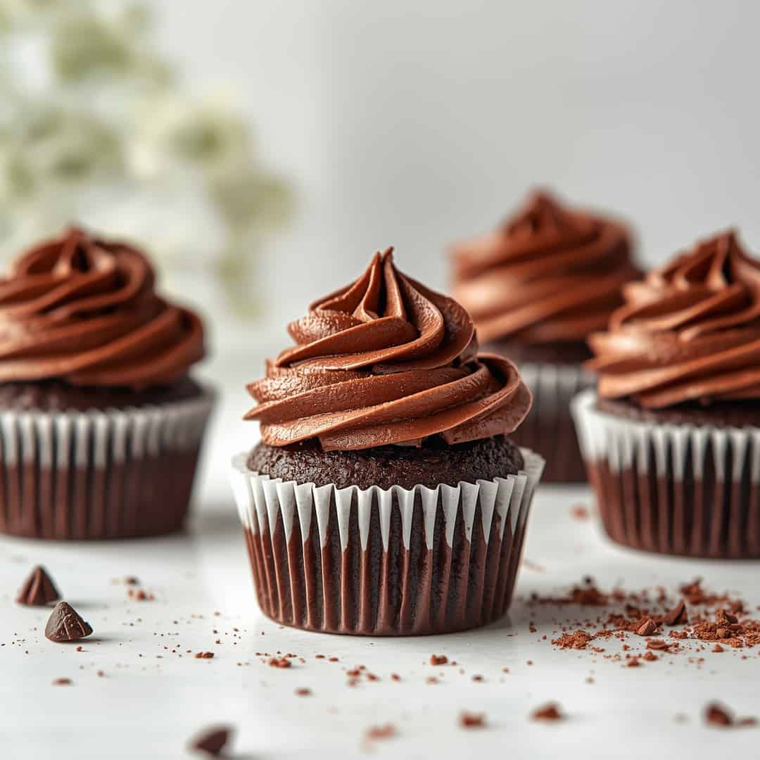 Chocolate Cupcakes with Chocolate Buttercream 2 Chocolate Cupcakes with Chocolate Buttercream