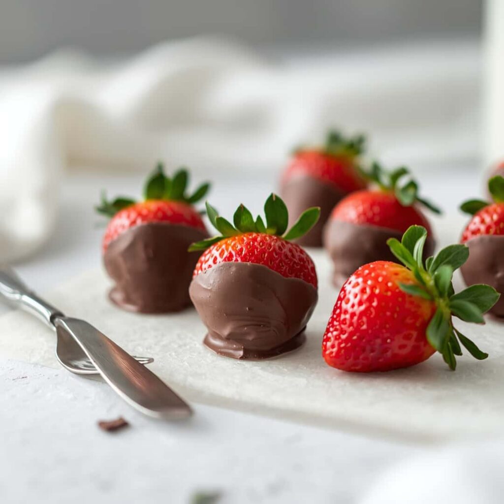 Chocolate Dipped Strawberries Ideal Treat
