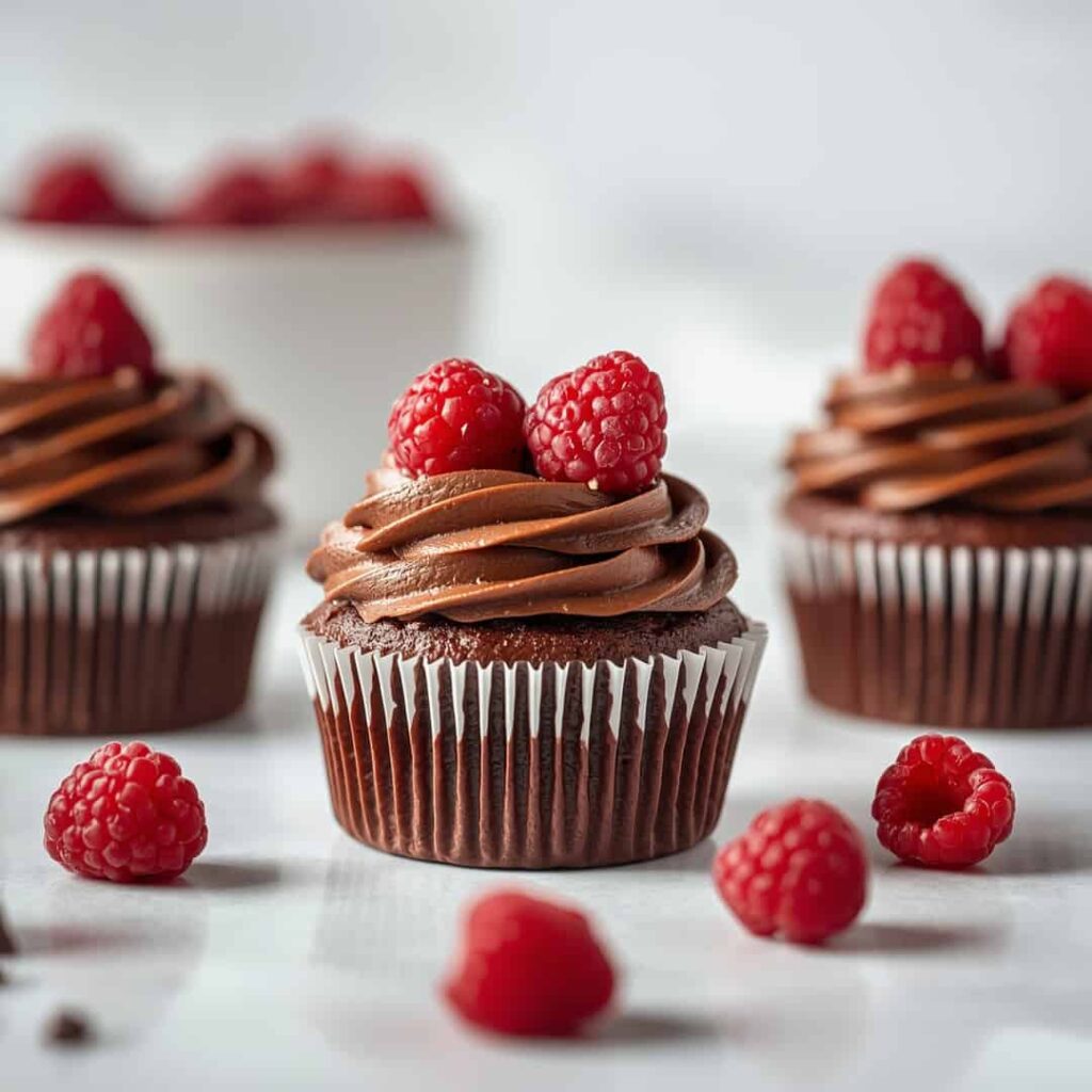 Chocolate Raspberry Cupcakes