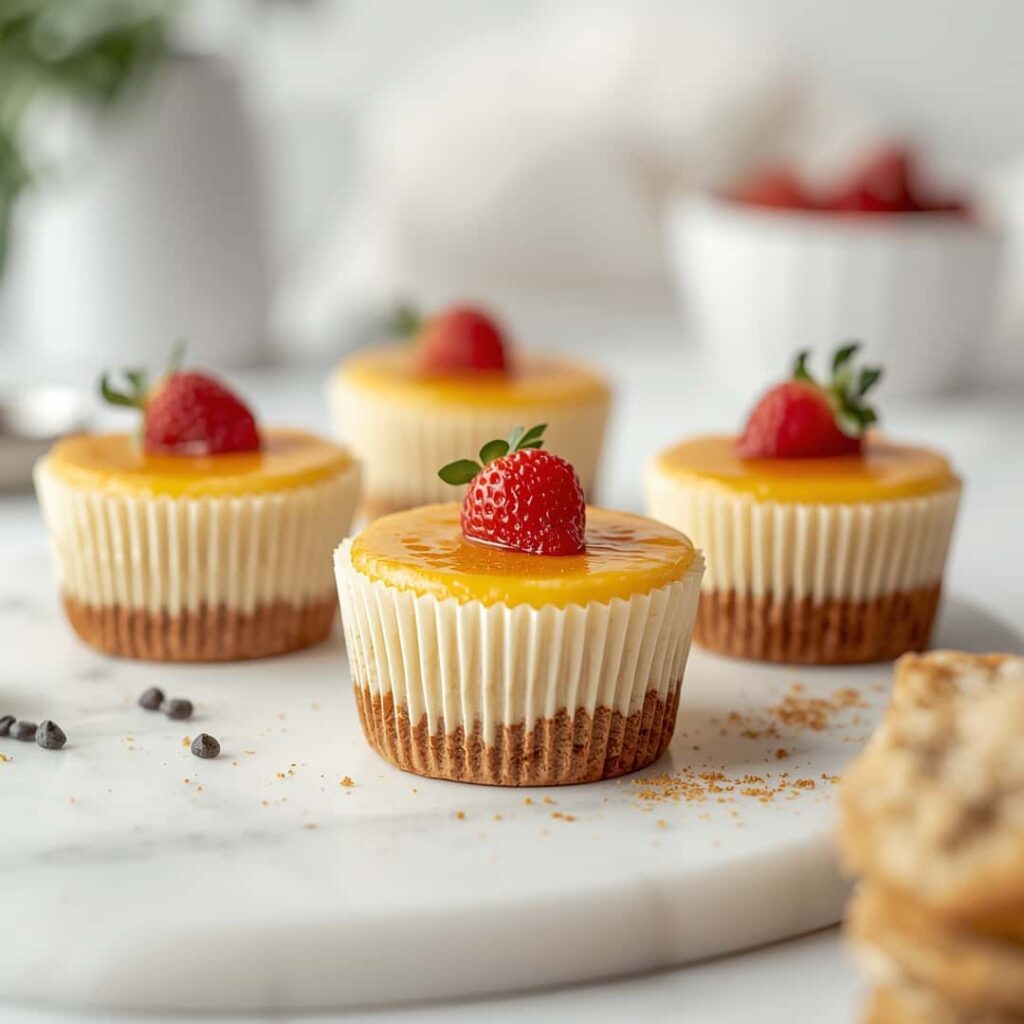 Creme Brulee Cheesecake Cupcakes