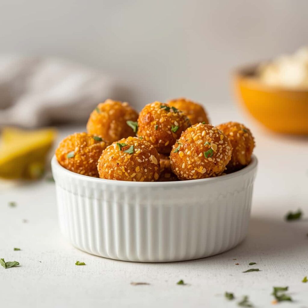Crispy Pickle Cheese Bites dog