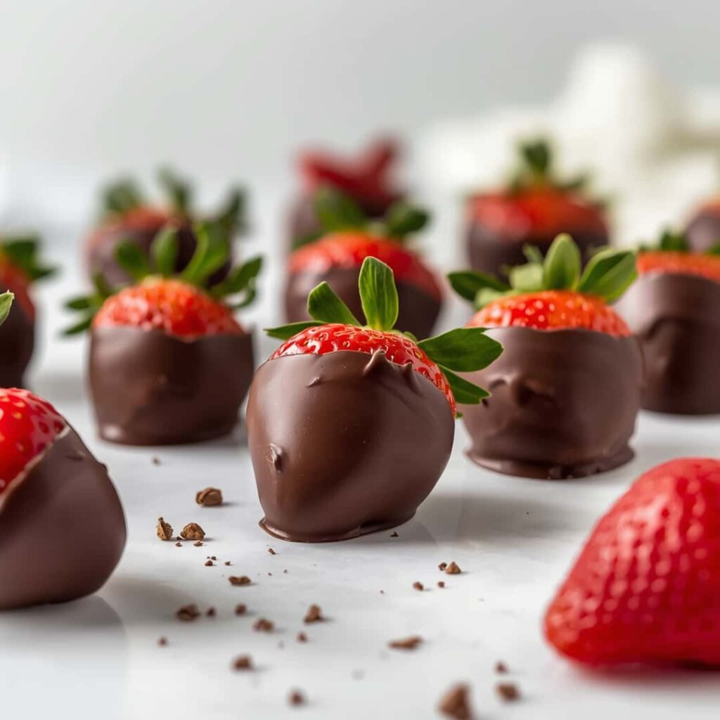 Dark Chocolate Dipped Strawberries