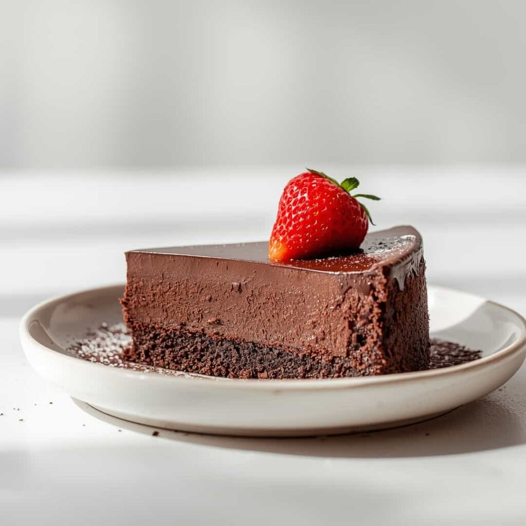 Dark Chocolate Mousse Cake