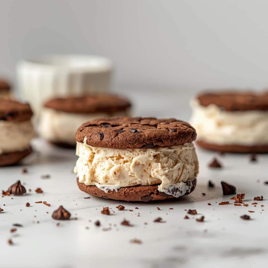 Decadent Brownie Cookie Ice Cream Sandwiches 2 Decadent Brownie Cookie Ice Cream Sandwiches