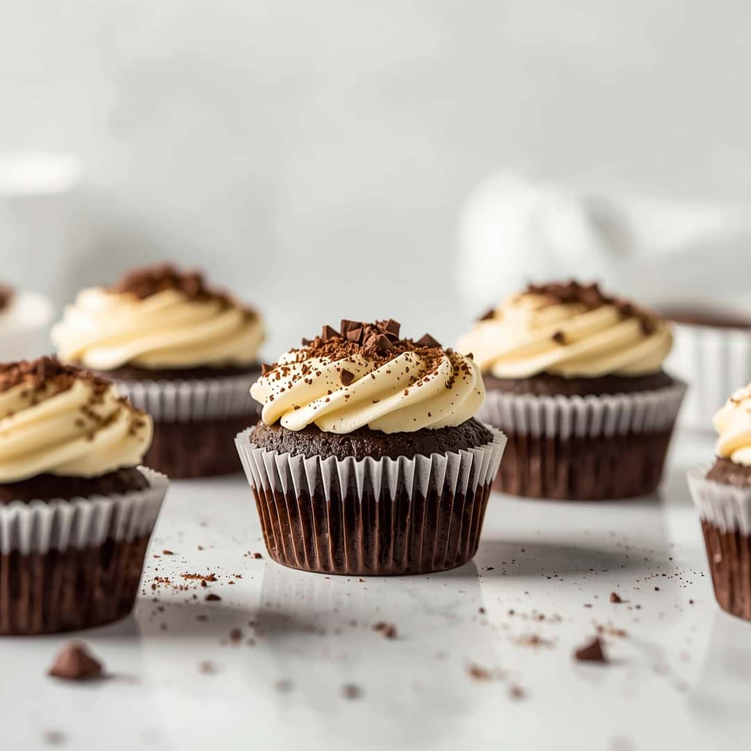 Decadent Chocolate Tiramisu Cupcakes 2 Decadent Chocolate Tiramisu Cupcakes