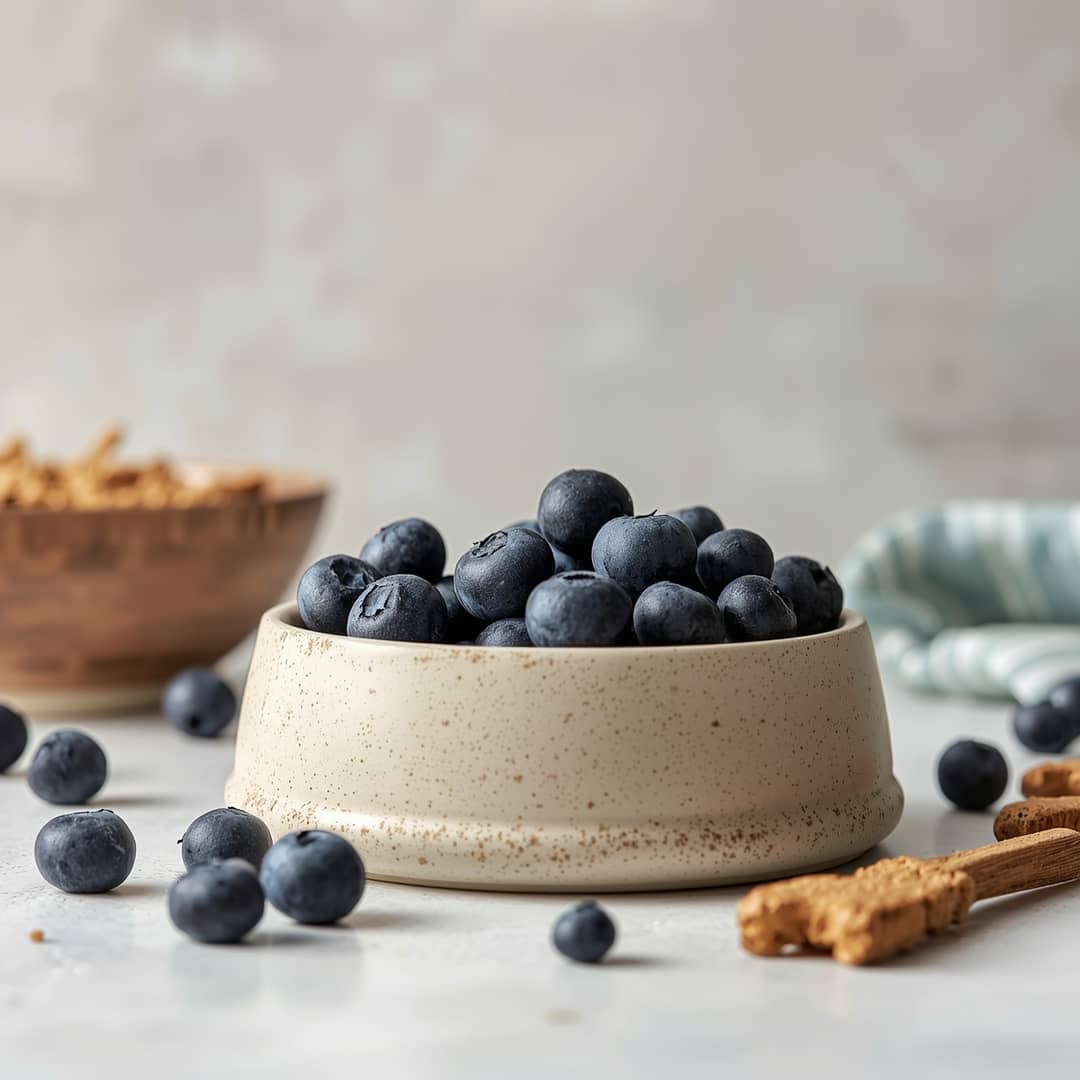 Easy Allergy-Friendly Dog Treat Blueberries