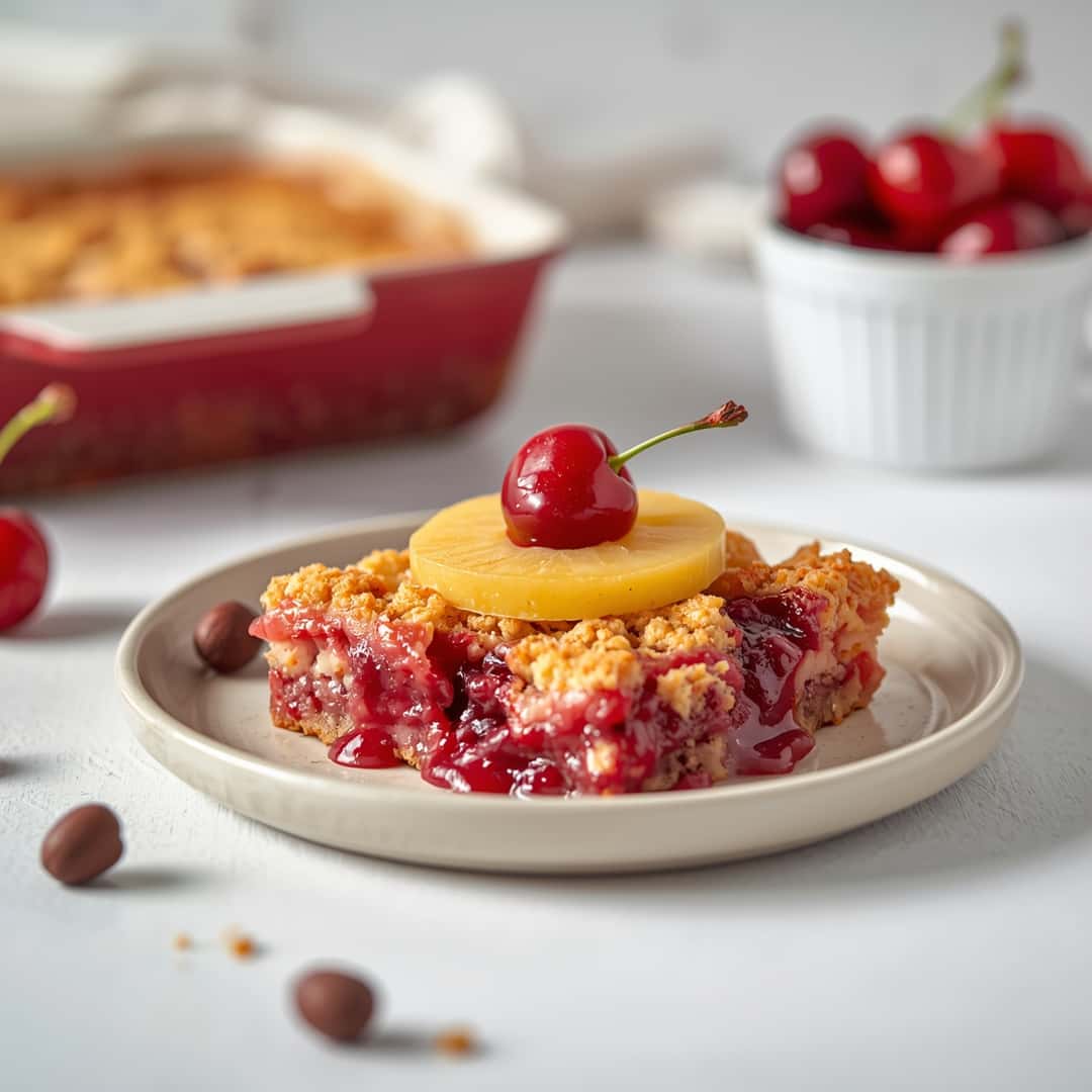 Easy Cherry Pineapple Dump Cake