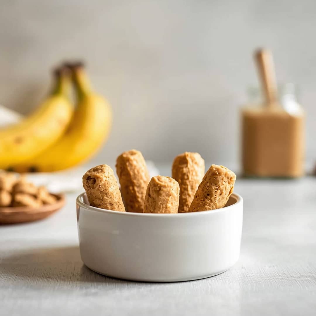 Easy Homemade Banana Peanut Butter Chew Sticks 2 Easy Homemade Banana Peanut Butter Chew Sticks