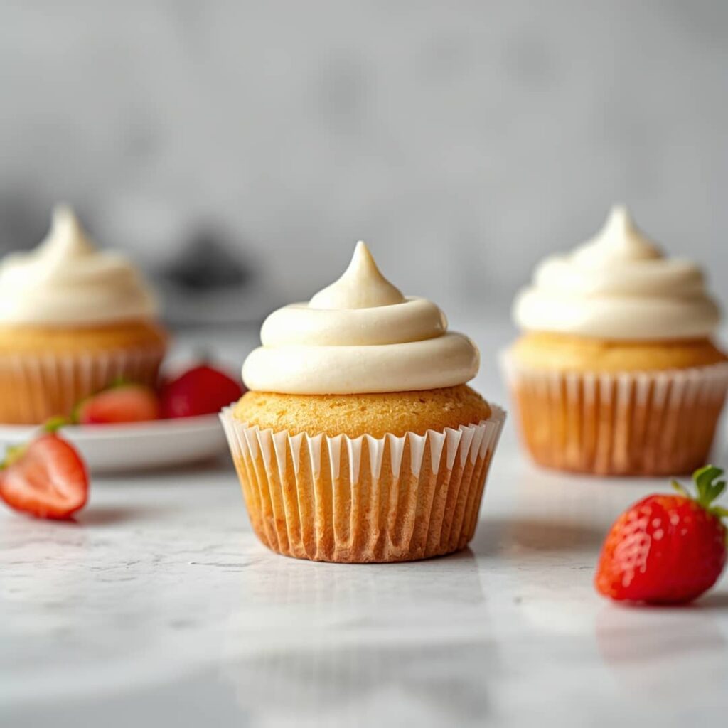 Easy Homemade Vanilla Cupcakes