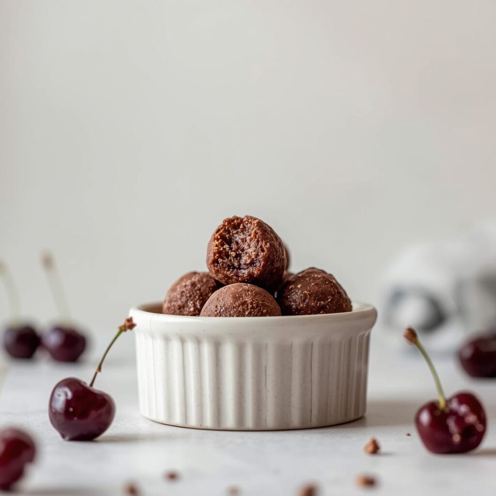 Easy No-Bake Cherry Bourbon Balls dog