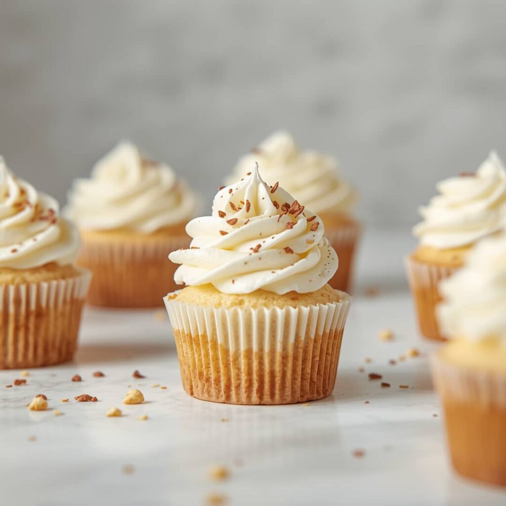 Fluffy Cotton Cheesecake Cupcakes