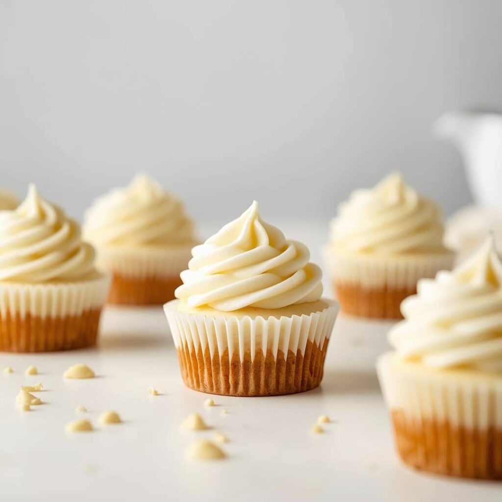Fluffy Japanese Cotton Cheesecake Cupcakes