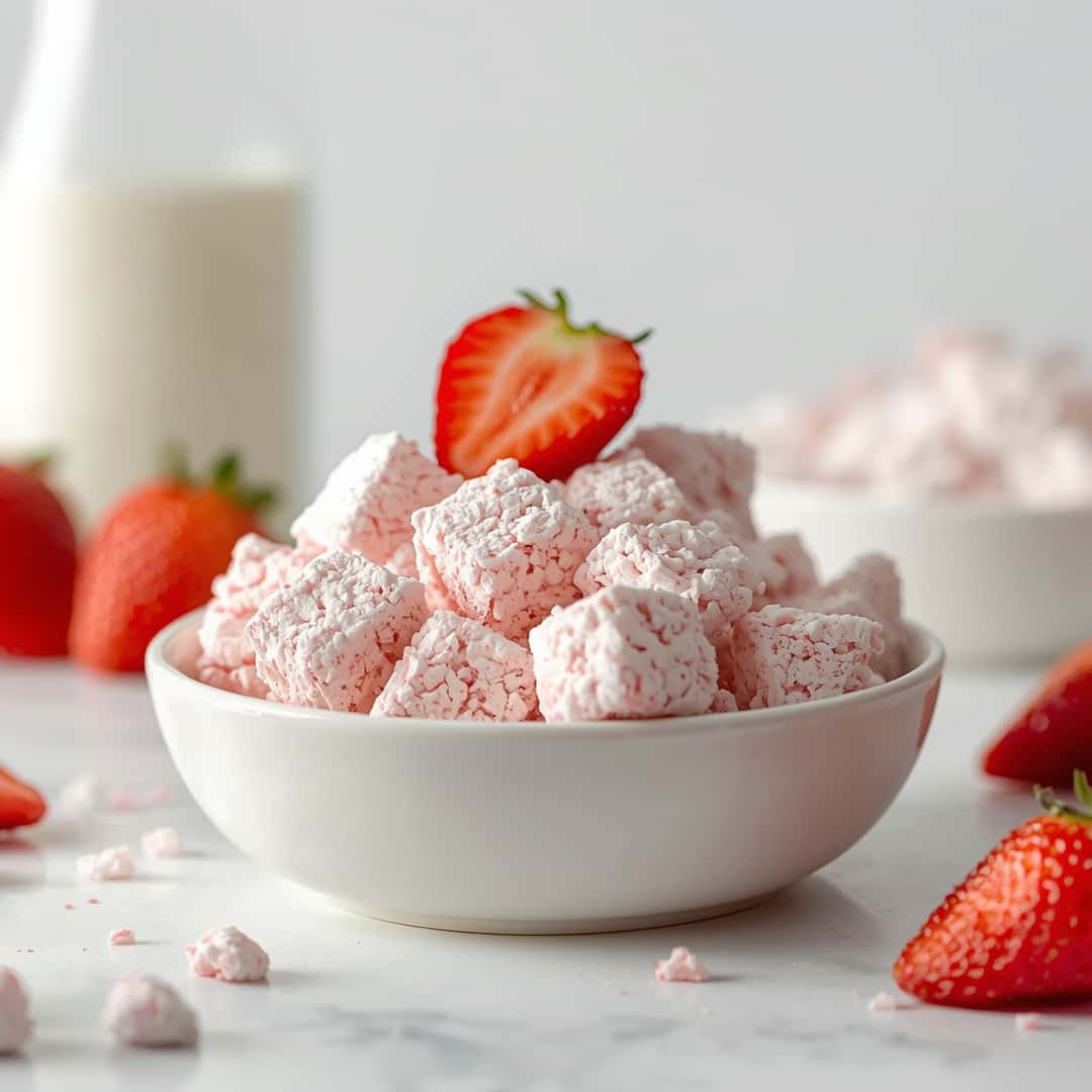Fluffy Strawberry Shortcake Puppy Chow 2 Fluffy Strawberry Shortcake Puppy Chow