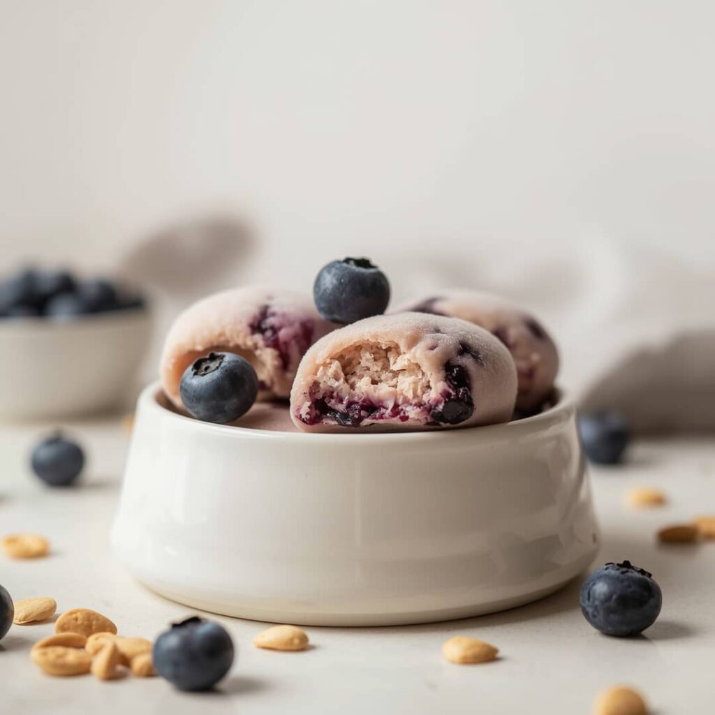 Frozen Chicken Blueberry Pup Pops